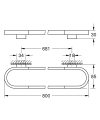 Grohe Selection wieszak na ręcznik kąpielowy, brushed hard graphite 41058AL0