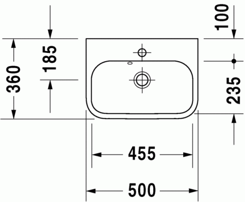Duravit Happy D.2 umywalka meblowa 50x36cm 071050.00.00