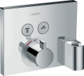 HansGrohe ShowerSelect bateria prysznicowa z termostatem do 2 odbiorników, element zewnętrzny, 15765000