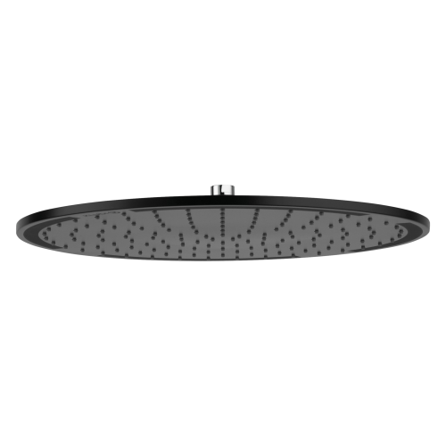 Kludi A-QA deszczownica okrągła 400mm, czarny mat/chrom 6434087-00