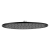 Kludi A-QA deszczownica okrągła 400mm, czarny mat/chrom 6434087-00