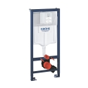 GROHE Rapid SL zestaw 2:1 stelaż do miski podwieszanej h-113cm ze wspornikami, puszka do małych przycisków spłukujących 39750001