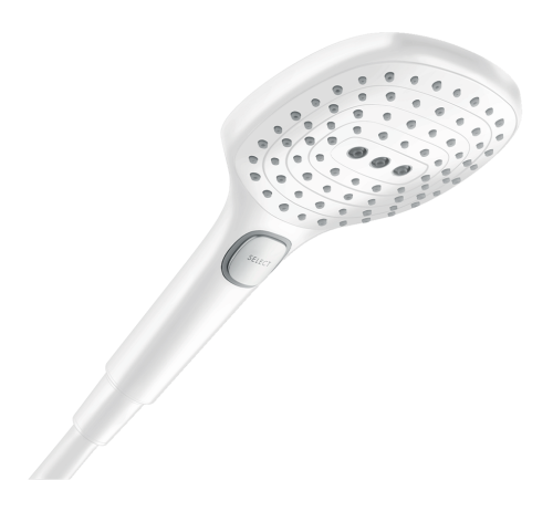 HansGrohe Raindance Select E 120 3 jet rączka prysznicowa, biały mat 26520700
