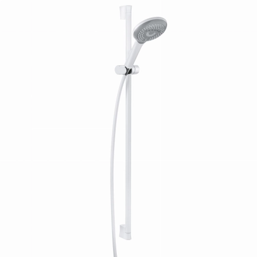 Kludi FreshLine 3S zestaw natrsykowy z drążkem 0,9m, biały/chrom 6794091-00