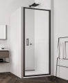 Sanswiss Top-Line S black , drzwi wahadłowe jednoskrzydłowe 75cm(72,5-77,5cm), profile czarny mat, szkło bezbarwne TLSP0750607