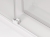 Sanswiss Cadura White Line drzwi przesuwne dwuczęściowe 100cm, prawe, profil biały mat, szkło bezbarwne CAS2D1000907
