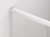 SANSWISS Cadura White Line drzwi przesuwne dwuczęściowe 110cm (106,4-110,9cm), lewe, profil biały mat, szkło bezbarwne CAS2G1100907