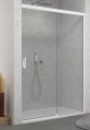 Sanswiss Cadura White Line drzwi przesuwne dwuczęściowe 160cm (156,5-161,5cm), prawe, profil biały mat, szkło bezbarwne CAS2D1600907