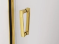 Sanswiss Walk-In Cadura ścianka wolnostojąca dwuczęściowa z elementem przesuwnym 110cm, prawa, profil złoty, szkło bezbarwne CAW2D1101207