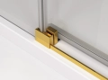 Sanswiss Walk-In Cadura ścianka wolnostojąca dwuczęściowa z elementem przesuwnym 110cm, prawa, profil złoty, szkło bezbarwne CAW2D1101207