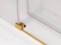 Sanswiss Walk-In Cadura ścianka wolnostojąca dwuczęściowa z elementem przesuwnym 110cm, prawa, profil złoty, szkło bezbarwne CAW2D1101207