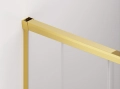 Sanswiss Walk-In Cadura ścianka wolnostojąca dwuczęściowa z elementem przesuwnym 110cm, prawa, profil złoty, szkło bezbarwne CAW2D1101207