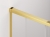 Sanswiss Walk-In Cadura ścianka wolnostojąca dwuczęściowa z elementem przesuwnym 120cm, prawa, profil złoty, szkło bezbarwne CAW2D1201207
