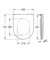 Grohe Essence deska sedesowa wolnoopadająca 39577000