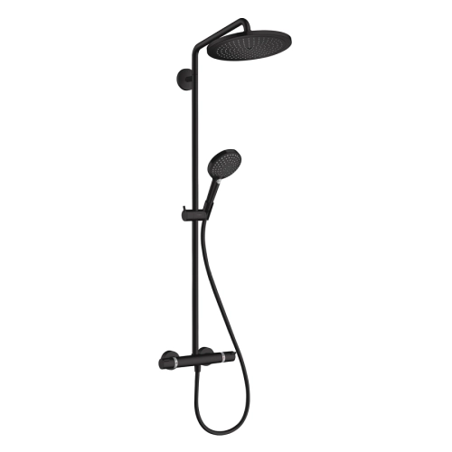 HansGrohe Croma Select S komplet prysznicowy 280 1jet z termostatem, czarny mat 26890670