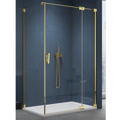 Sanswiss Cadura Gold Line kabina prostokątna 100x70cm, prawa, profil złoty, szkło bezbarwne CA13D1001207+CAT10701207