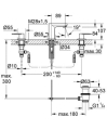 Grohe Eurosmart Cosmopolitan bateria umywalkowa 3-otw. 20187000