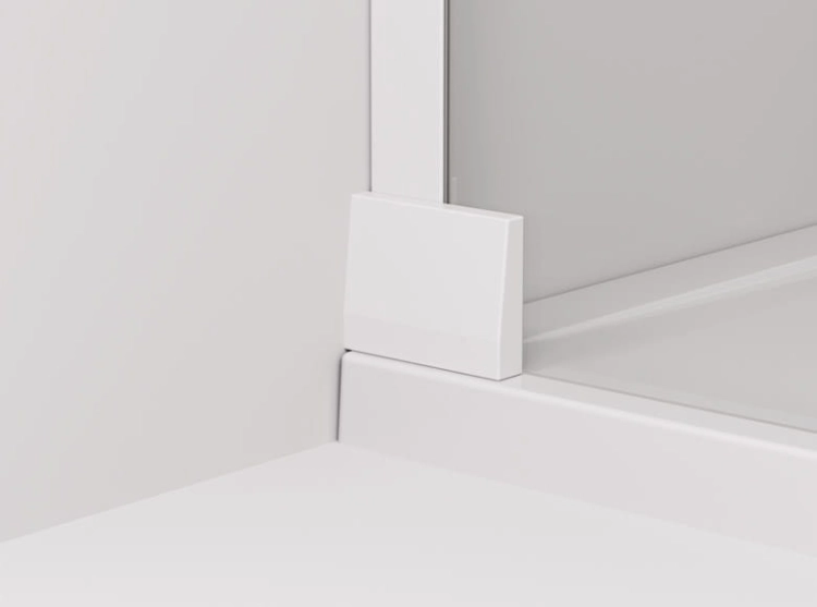 Sanswiss Cadura White Line kabina prostokątna 100x70cm, prawa, profil biały, szkło bezbarwne CA13D1000907+CAT10700907