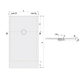 Sanplast Structure Mineral brodzik prostokątny B-M/STRUCTURE 80x160x1,5 645-360-0390-01-010
