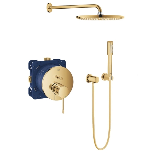 Grohe Essence zestaw prysznicowy podtynkowy z deszczownicą, cool sunrise 24058GL1-01