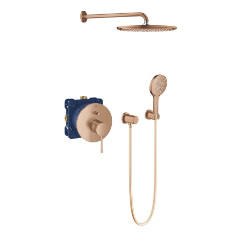 Grohe Essence komplet prysznicowy z deszczownicą, brushed warm sunset 24058DL1-04