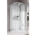 Novellini Glax 2 2.0 R90 Silver kabina masażowo-parowa półokrągła 90x90cm, system Hammam G22R90T5-1BB