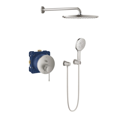 Grohe Essence zestaw prysznicowy podtynkowy z deszczownicą, stal nierdzewna 24058DC1-01