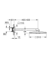 Grohe Rainshower SmartActive Cube 310 deszczownica z ramieniem 430mm, 2 strumienie, miedziany szczotkowany - brushed warm sunset 26479DL0