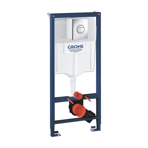 Grohe Rapid SL stelaż do miski podwieszanej zestaw 3:1, przycisk Nova Cosmopolitan chrom 38860000