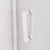 Sanswiss Cadura drzwi wahadłowe wnękowe z elementem stałym w linii 140cm (137,5-140,5cm), lewe profil biały mat, szkło bezbarwne CA13G1400907+V2.CA.09