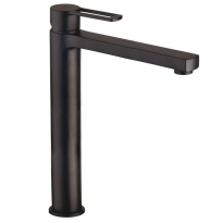 Paffoni Ringo Black bateria umywalkowa wysoka, bez korka, czarny mat RIN081NO