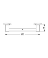 Grohe Essentials Cube uchwyt wannowy, stal nierdzewna 40514DC1