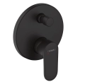 HansGrohe Veris Blend bateria wannowo-prysznicowa podtynkowa, element zewnętrzny, czarny mat 71466670