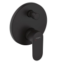 HansGrohe Veris Blend bateria wannowo-prysznicowa podtynkowa, element zewnętrzny, czarny mat 71466670