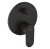 HansGrohe Veris Blend bateria wannowo-prysznicowa podtynkowa, element zewnętrzny, czarny mat 71466670