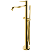 Paffoni Light bateria wannowa wolnostojąca, złoty LIG032HG+LIG030