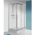 Sanplast TX5b kabina trójścienna prostokątna 80x90x80cm, szkło bezbarwne W0, profile srebrne błyszczące 600-271-0190-1310-38-401