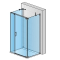 Sanswiss Cadura kabina trójścienna 80x100x80cm, prawa, profil srebrny połysk, szkło bezbarwne CA31CDSM100-CAT2SM80-CAT5SM80-RCA50-50.07