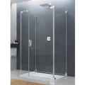Sanswiss Cadura kabina trójścienna 80x100x80cm, prawa, profil srebrny połysk, szkło bezbarwne CA31CDSM100-CAT2SM80-CAT5SM80-RCA50-50.07