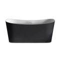 Novellini Ship wanna wolnostojąca 160x70cm, czarny/biały mat SHI116070-19