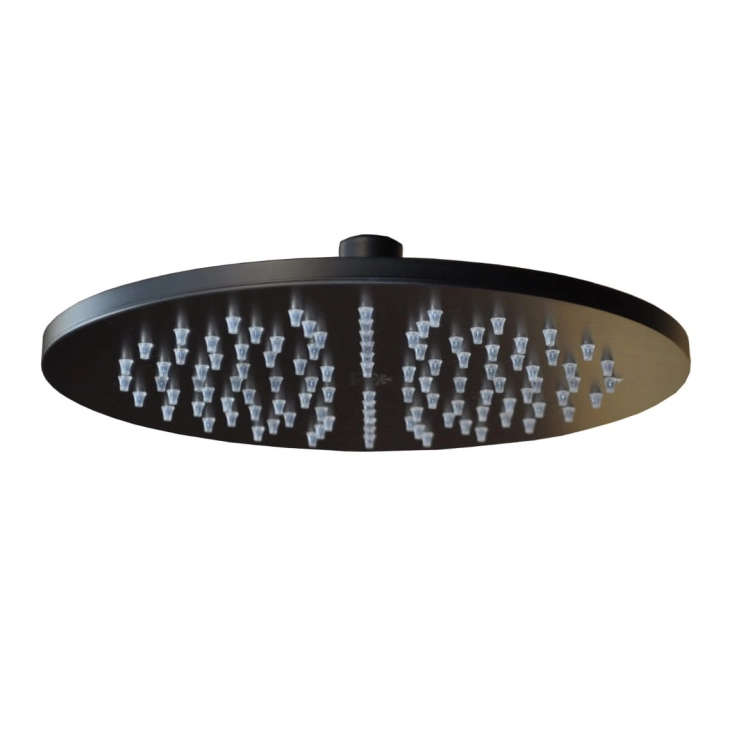 Paffoni Master deszczownica okrągła 225mm, czarny mat ZSOF074NO