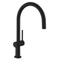 HansGrohe Talis M54 ComfortZone 220 bateria zlewozmywakowa, czarny mat 72804670