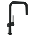 HansGrohe Talis M54 ComfortZone U 220 bateria zlewozmywakowa, czarny mat 72806670
