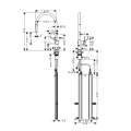 HansGrohe Talis M54 ComfortZone 210 bateria zlewozmywakowa z wyciąganą wylewką, chrom 72803000