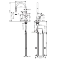 HansGrohe Talis M54 ComfortZone 210 bateria zlewozmywakowa z wyciąganą wylewką, 2 Jet, chrom 72801000