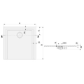 Sanplast Space Mineral S brodzik kwadratowy B-M/SPACE S 75x75x1,5, 645-410-0100-01-000