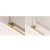 Sanswiss Cadura Gold Line drzwi przesuwne dwuczęściowe 120cm(116,5-121,5cm), prawe, profil złoty, szkło bezbarwne CAS2D1201207
