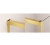Sanswiss Cadura Gold Line drzwi przesuwne dwuczęściowe 120cm(116,5-121,5cm), prawe, profil złoty, szkło bezbarwne CAS2D1201207