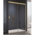 Sanswiss Cadura Gold Line drzwi przesuwne dwuczęściowe 120cm, prawe, profil złoty, szkło bezbarwne CAS2D1201207