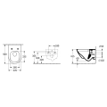 Villeroy&Boch Subway 3.0 miska podwieszana 56x37cm z deską wolnoopadajacą 4670TS01